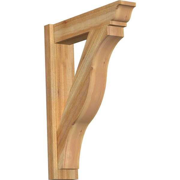 Ekena Millwork Funston Rough Sawn Traditional Outlooker, Western Red Cedar, 6"W x 24"D x 32"H OUT06X24X32FST01RWR - main